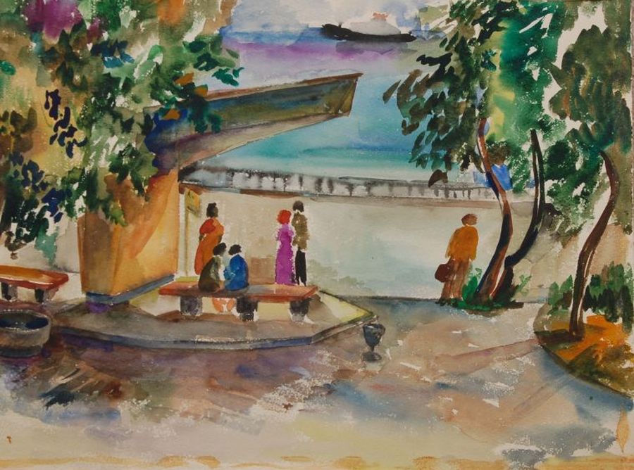 Yalta. The Bus Stop.